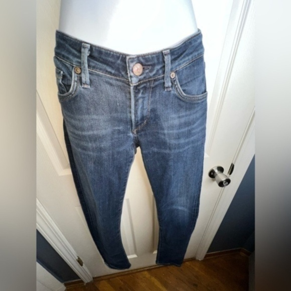 Citizens of Humanity Womens 27 Low Rise Skinny Slim Dark Denim Jeans 4 1443C-927